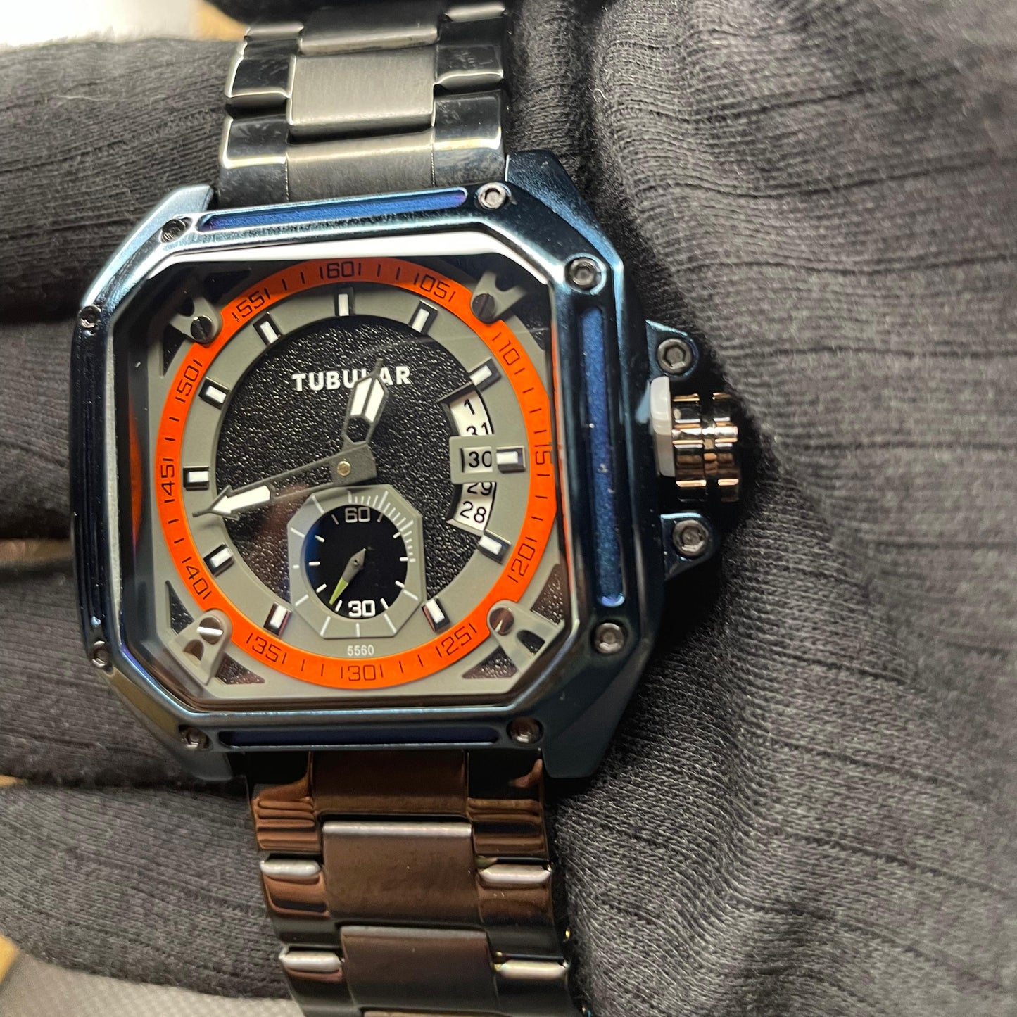 Titan (X) BLUE Tubular DS-D – Square Iconic Edition Watch