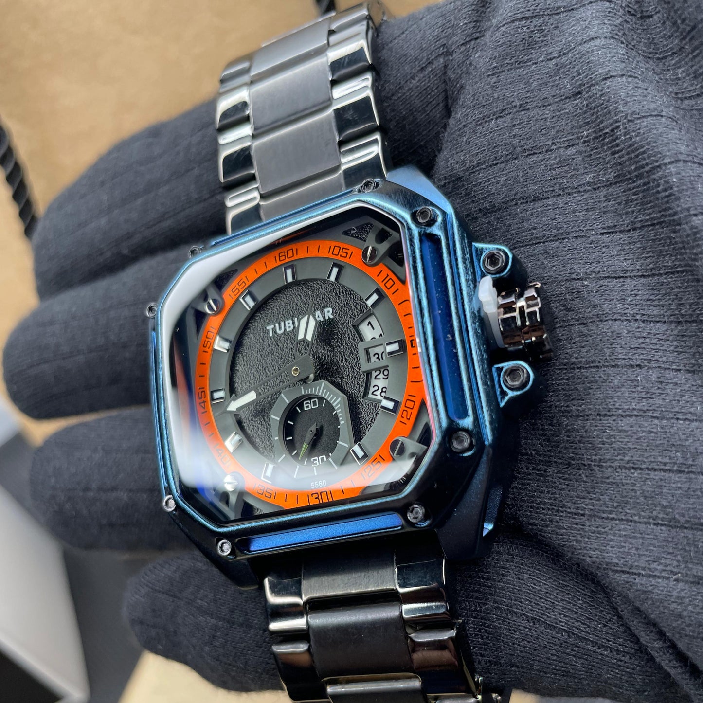 Titan (X) BLUE Tubular DS-D – Square Iconic Edition Watch