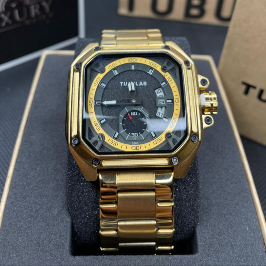 Titan (X) GOLD Tubular DS-D – Square Iconic Edition Watch